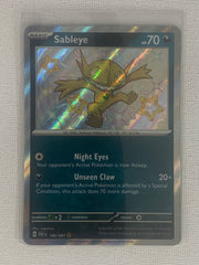 Sableye Shiny Rare Holo 184/091 - Pokemon Scarlet & Violet Paldean Fates