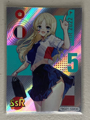 Team France Supporter - FBG01-SSR30 - Football Girl FBG01